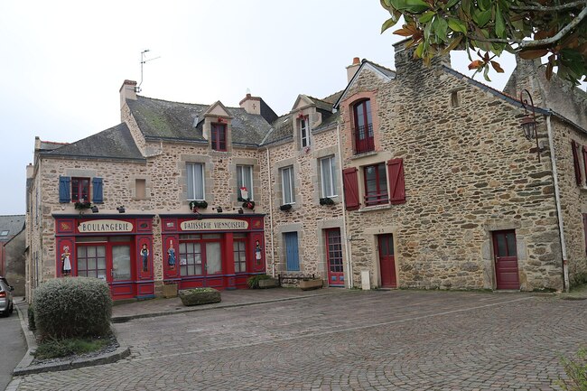 Maisons bretonnes à Ambon près de Billiers dans le Morbihan